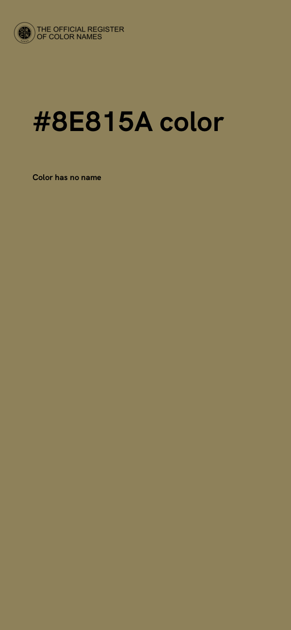 #8E815A color image