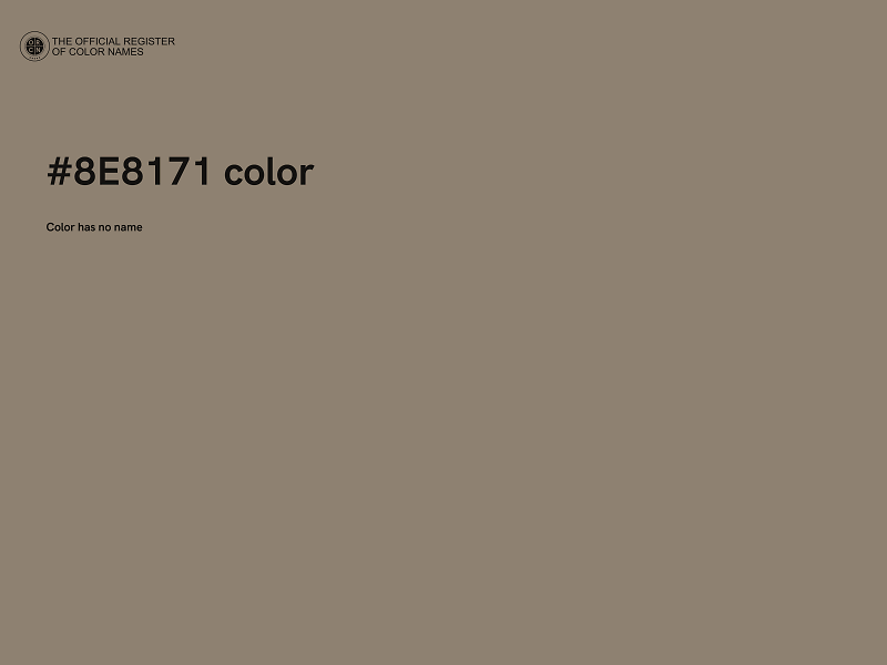 #8E8171 color image