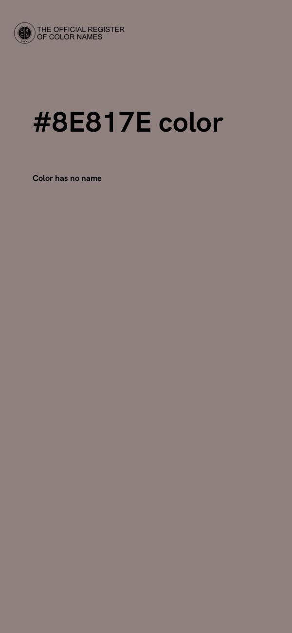 #8E817E color image