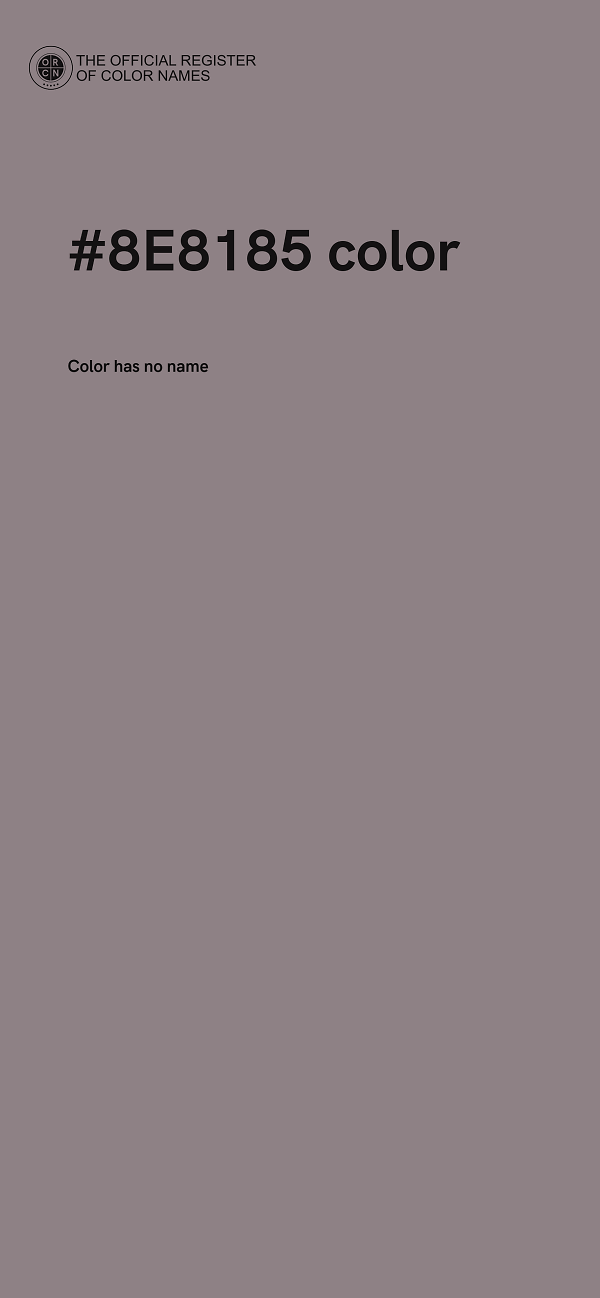 #8E8185 color image