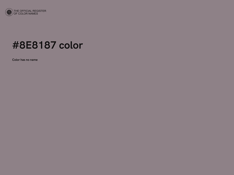 #8E8187 color image