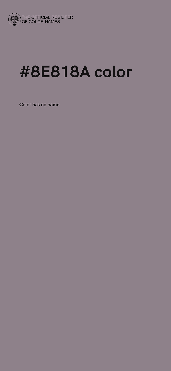 #8E818A color image