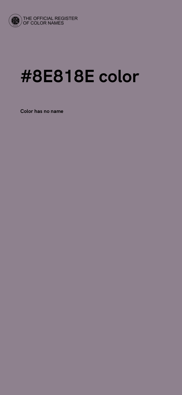 #8E818E color image