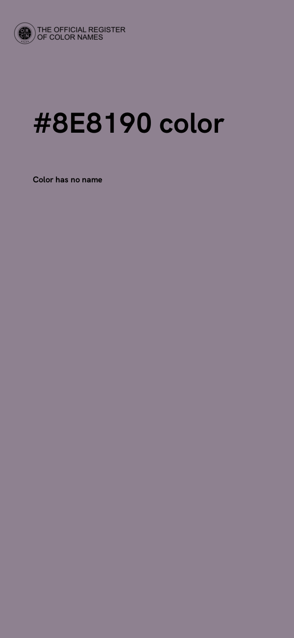 #8E8190 color image