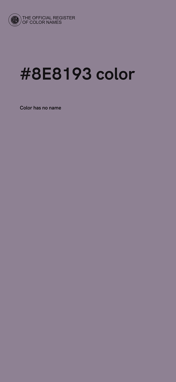 #8E8193 color image
