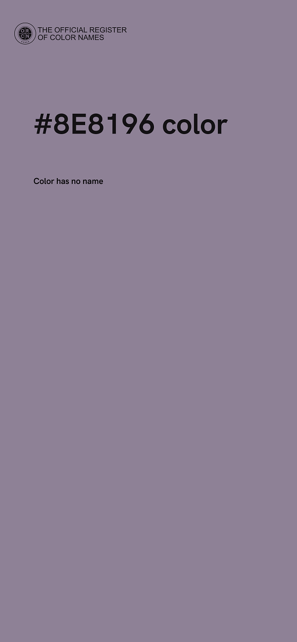 #8E8196 color image