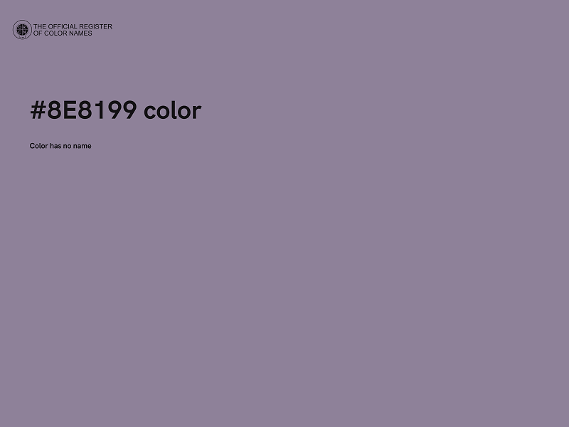 #8E8199 color image