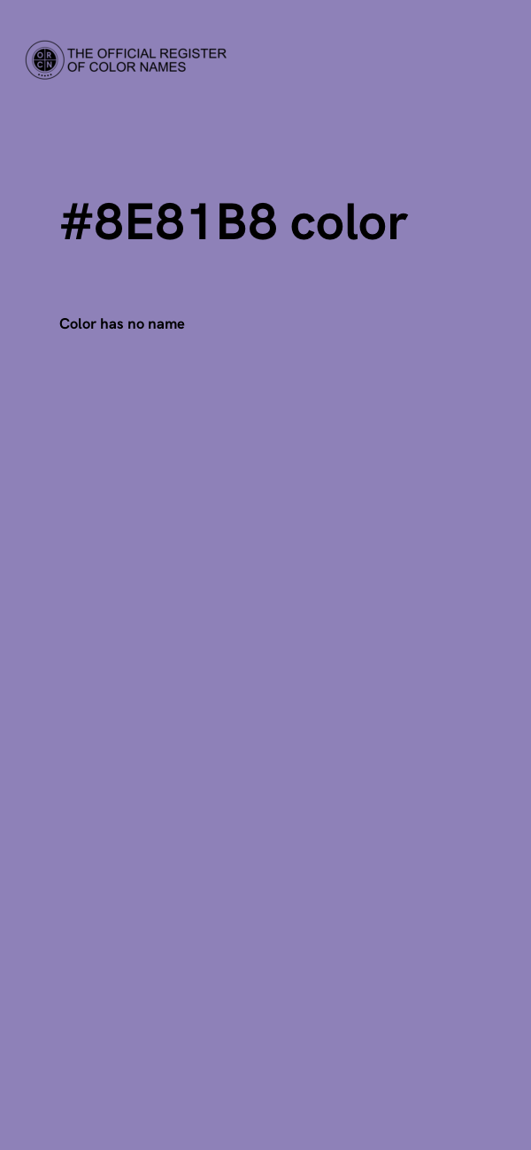 #8E81B8 color image