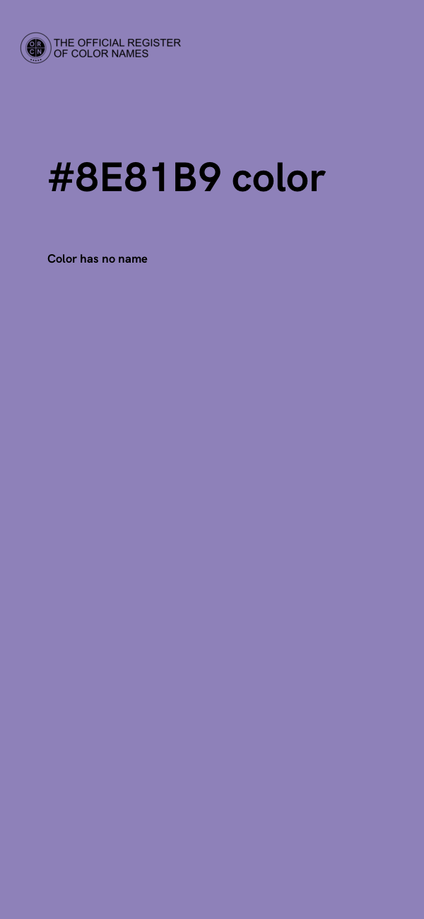 #8E81B9 color image