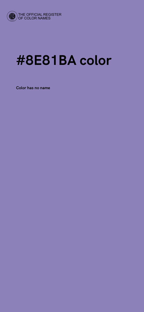 #8E81BA color image