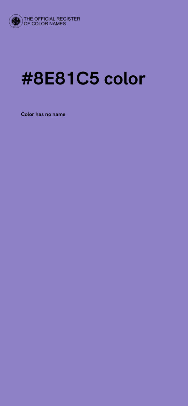 #8E81C5 color image