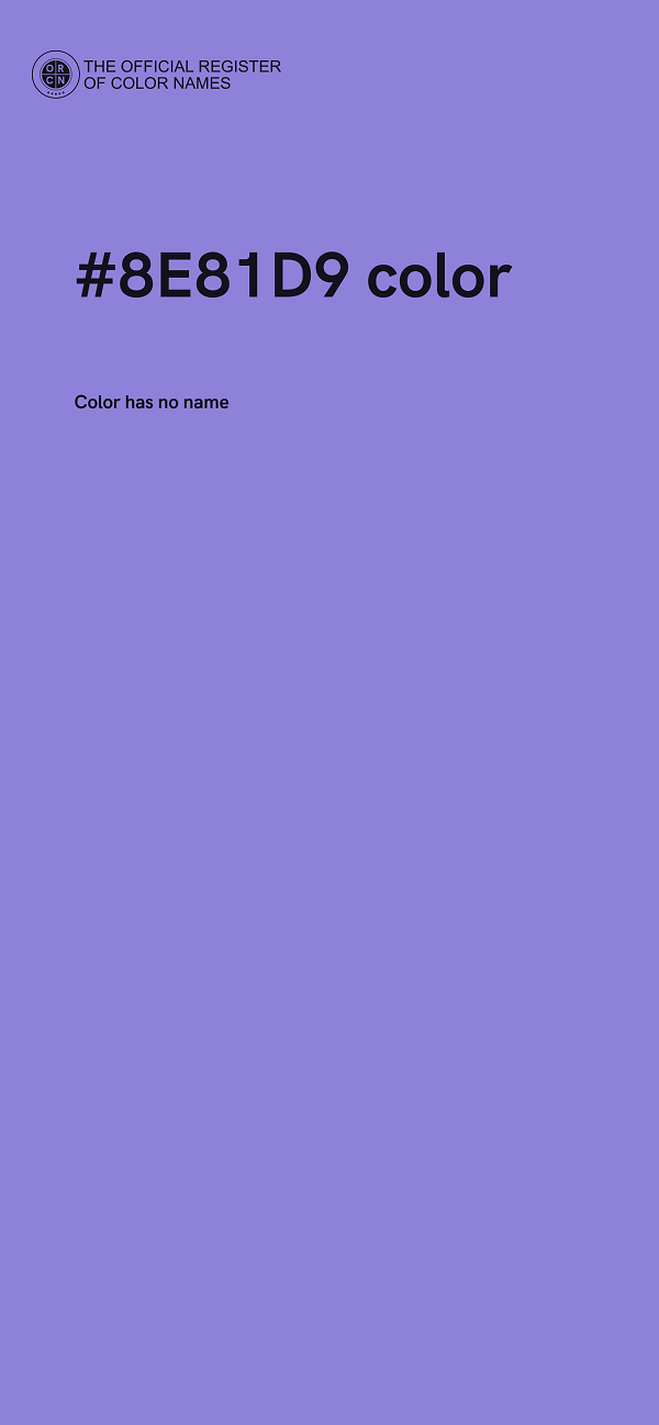 #8E81D9 color image