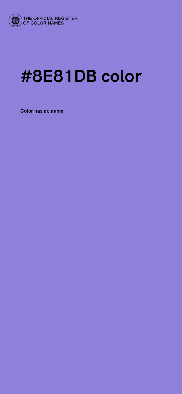 #8E81DB color image