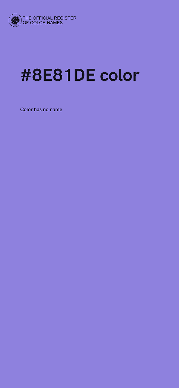 #8E81DE color image