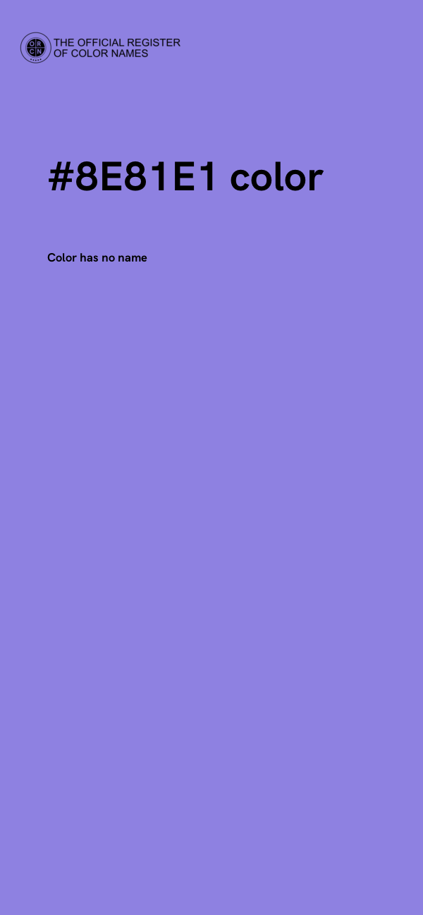 #8E81E1 color image