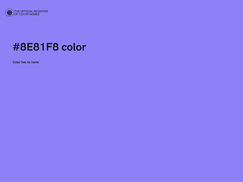 #8E81F8 color image