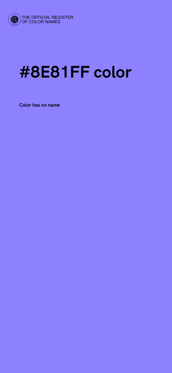 #8E81FF color image