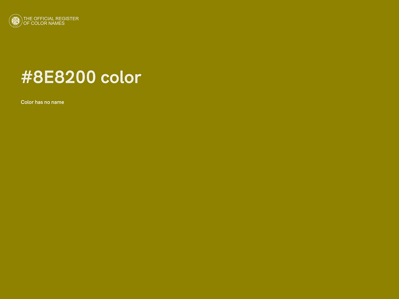 #8E8200 color image