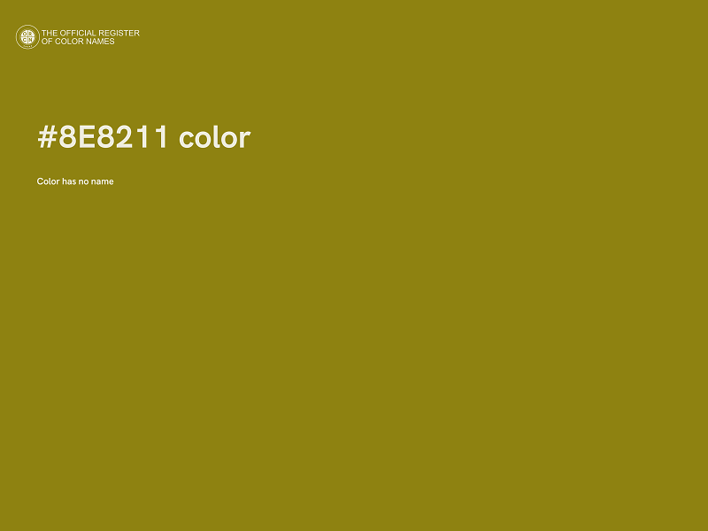 #8E8211 color image