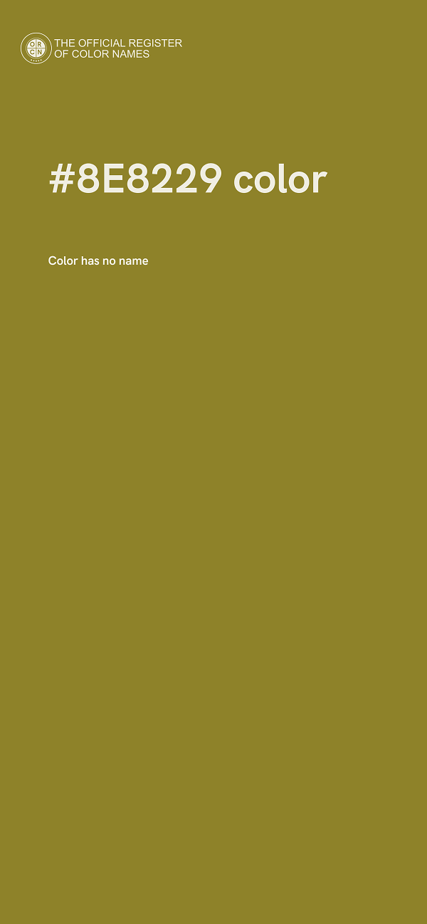 #8E8229 color image