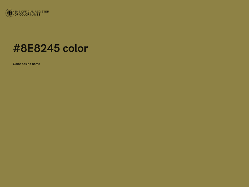 #8E8245 color image