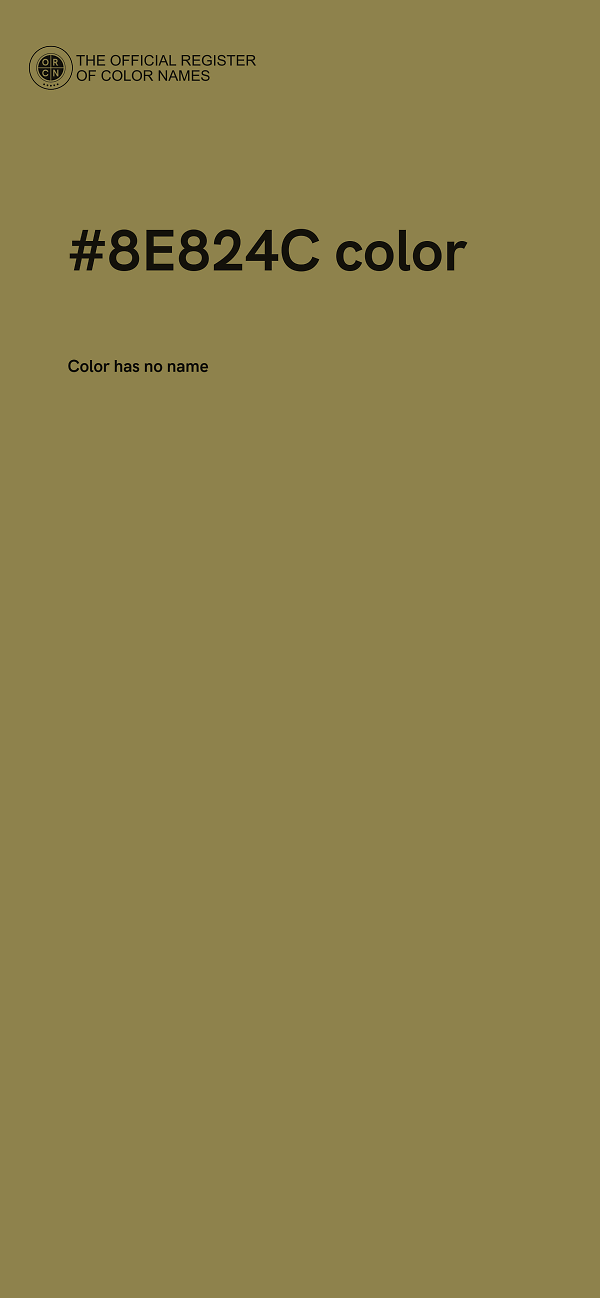 #8E824C color image