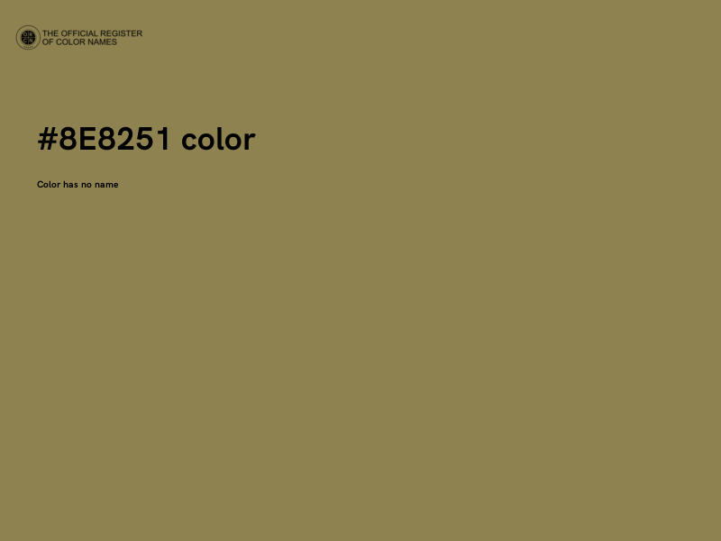 #8E8251 color image