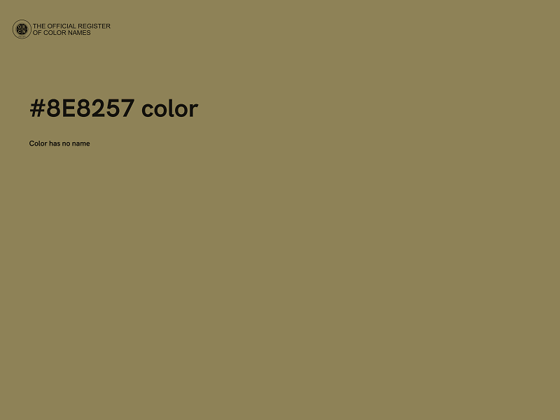 #8E8257 color image