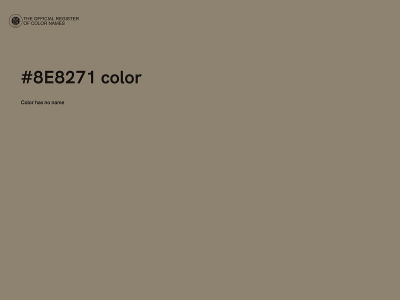 #8E8271 color image