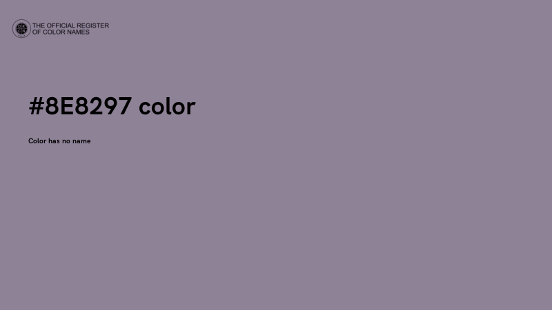 #8E8297 color image