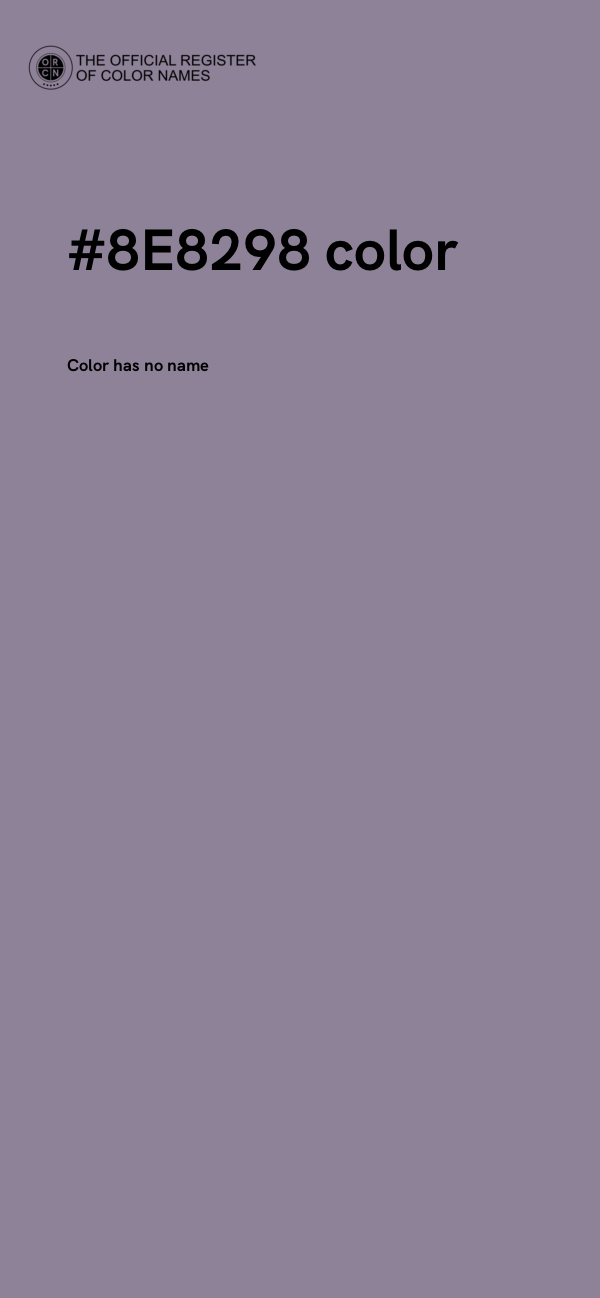 #8E8298 color image
