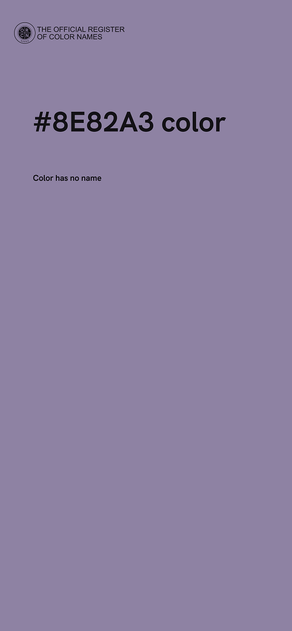 #8E82A3 color image