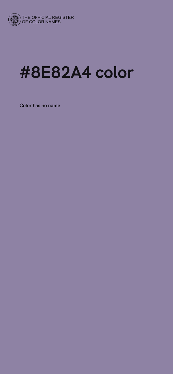 #8E82A4 color image