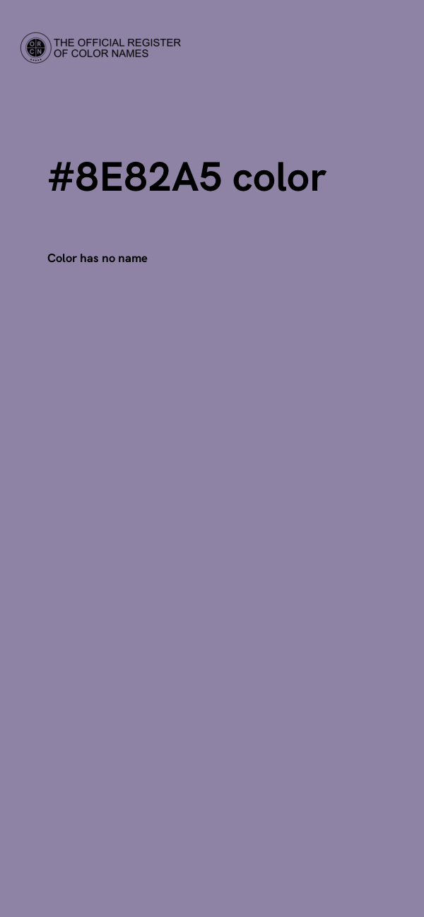 #8E82A5 color image