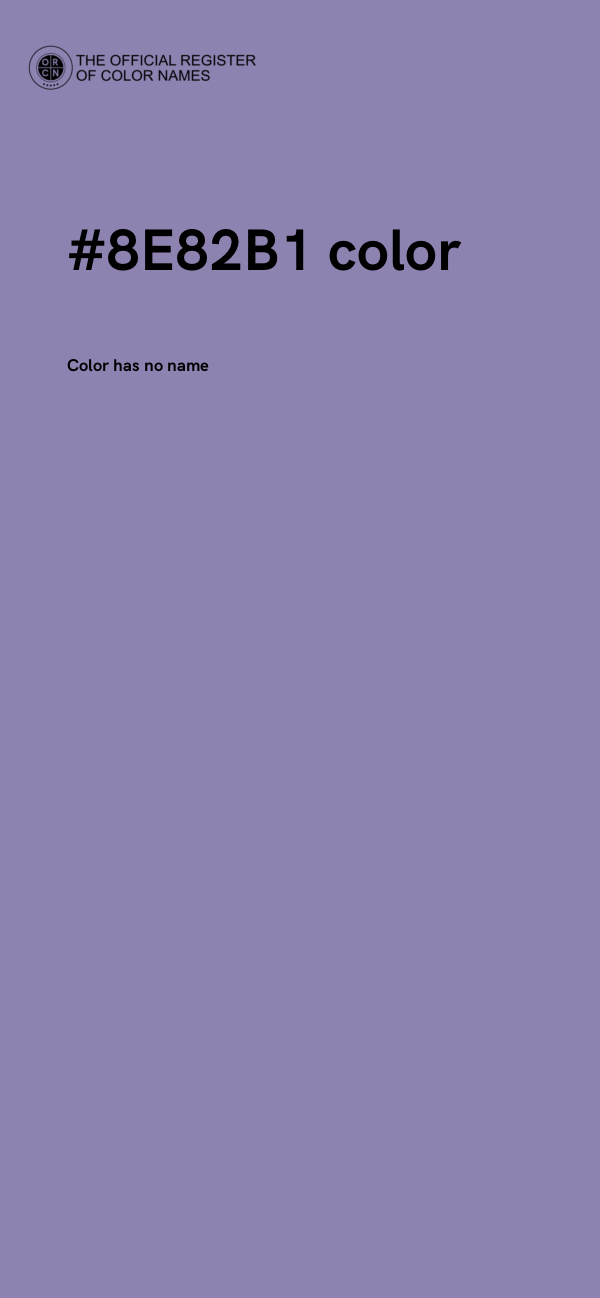 #8E82B1 color image