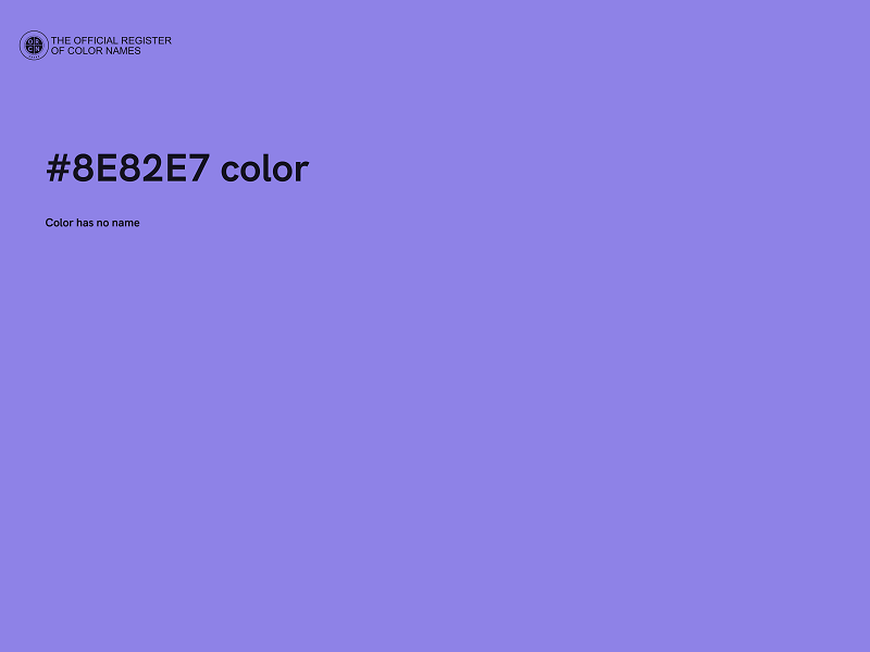 #8E82E7 color image