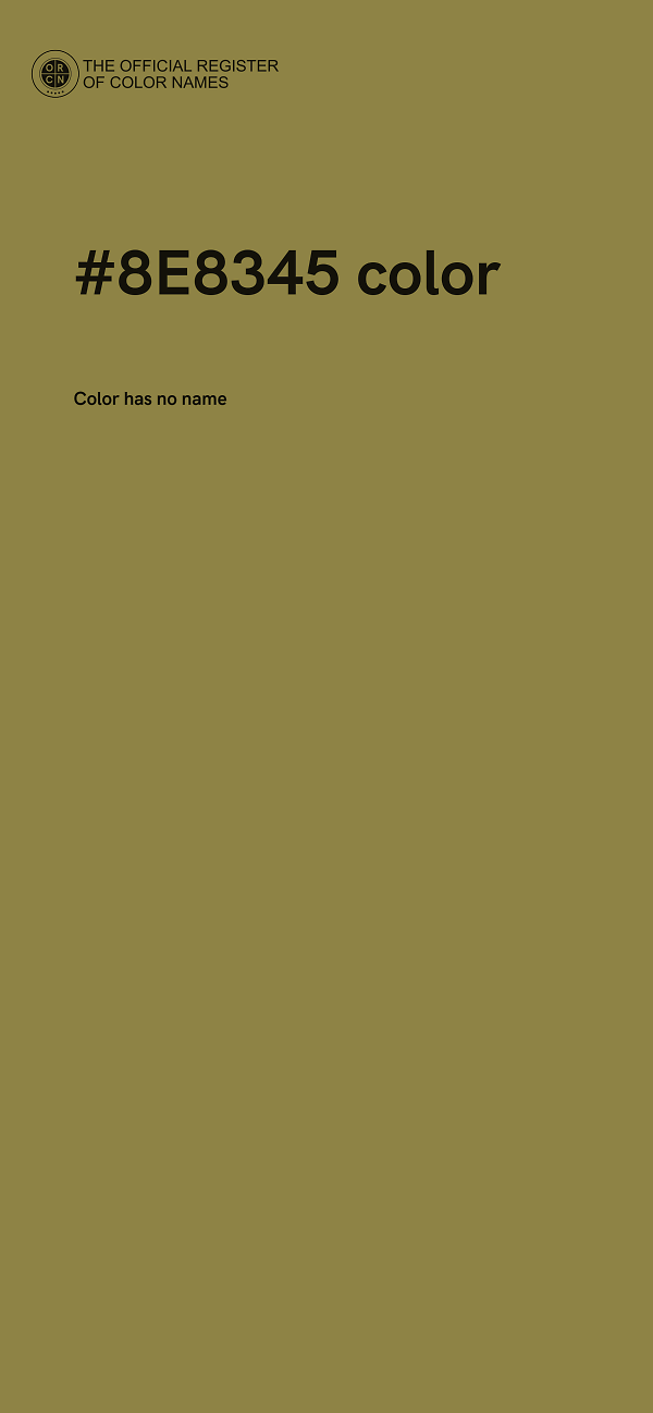 #8E8345 color image