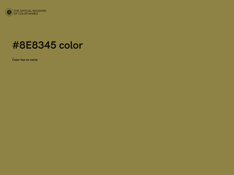 #8E8345 color image