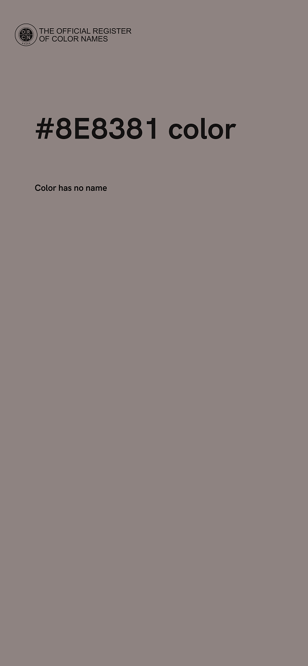 #8E8381 color image