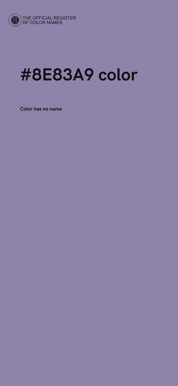 #8E83A9 color image