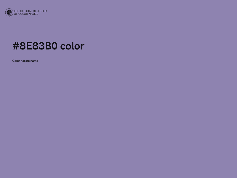 #8E83B0 color image