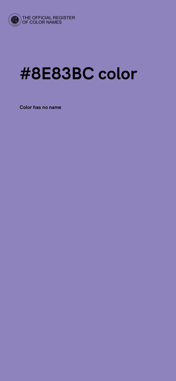 #8E83BC color image