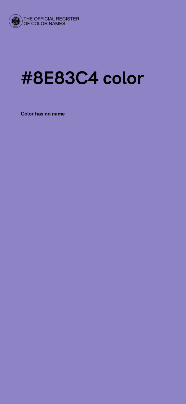 #8E83C4 color image