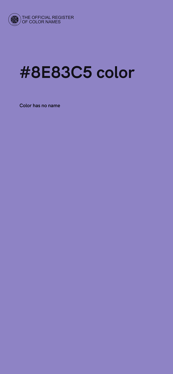 #8E83C5 color image