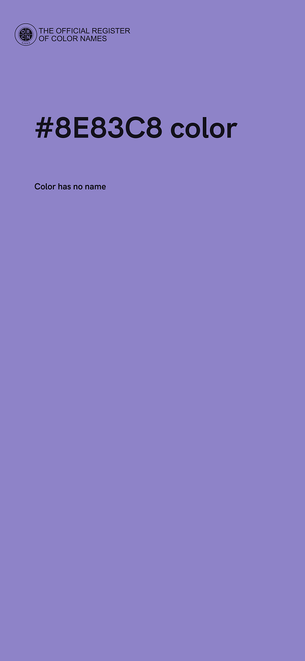 #8E83C8 color image