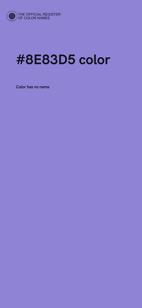 #8E83D5 color image