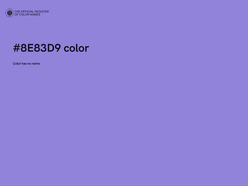 #8E83D9 color image