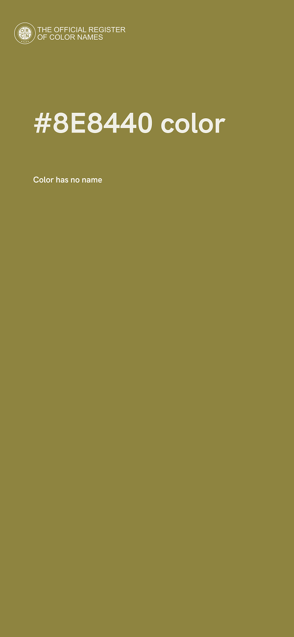 #8E8440 color image