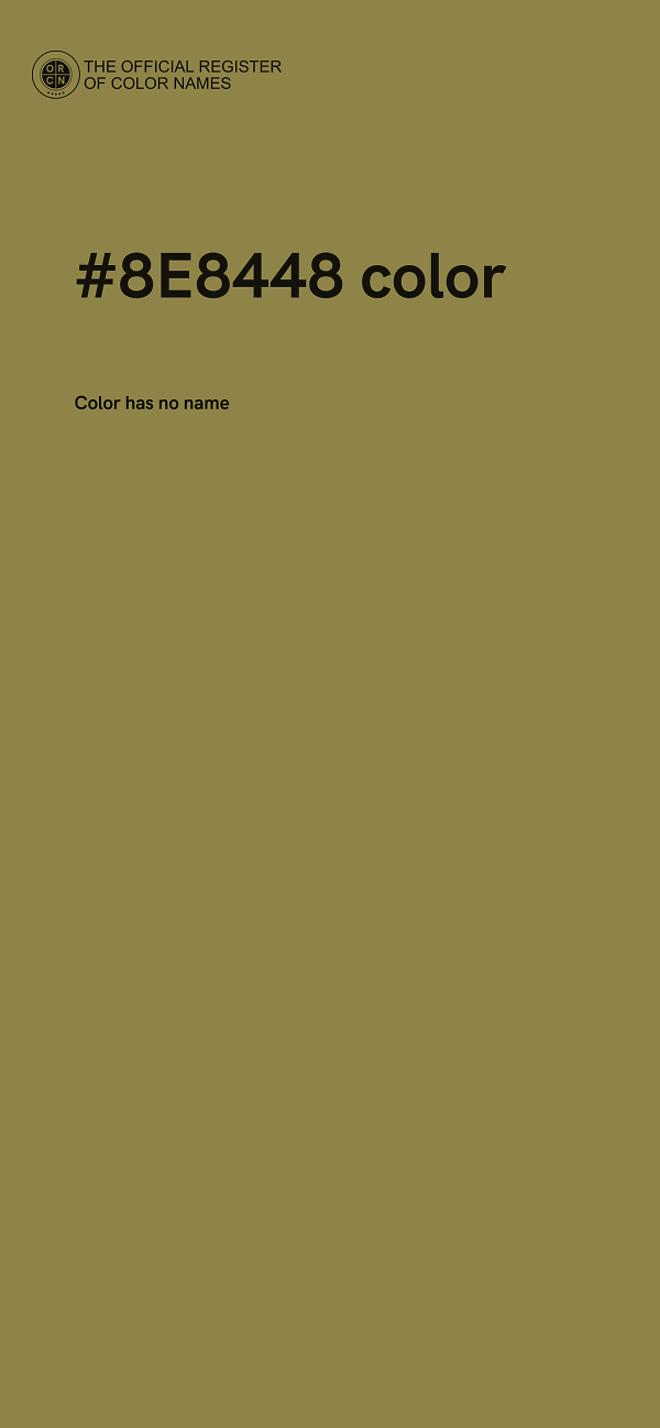 #8E8448 color image