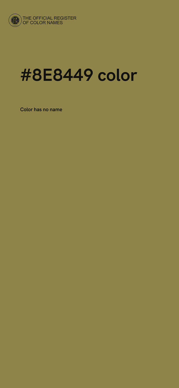 #8E8449 color image